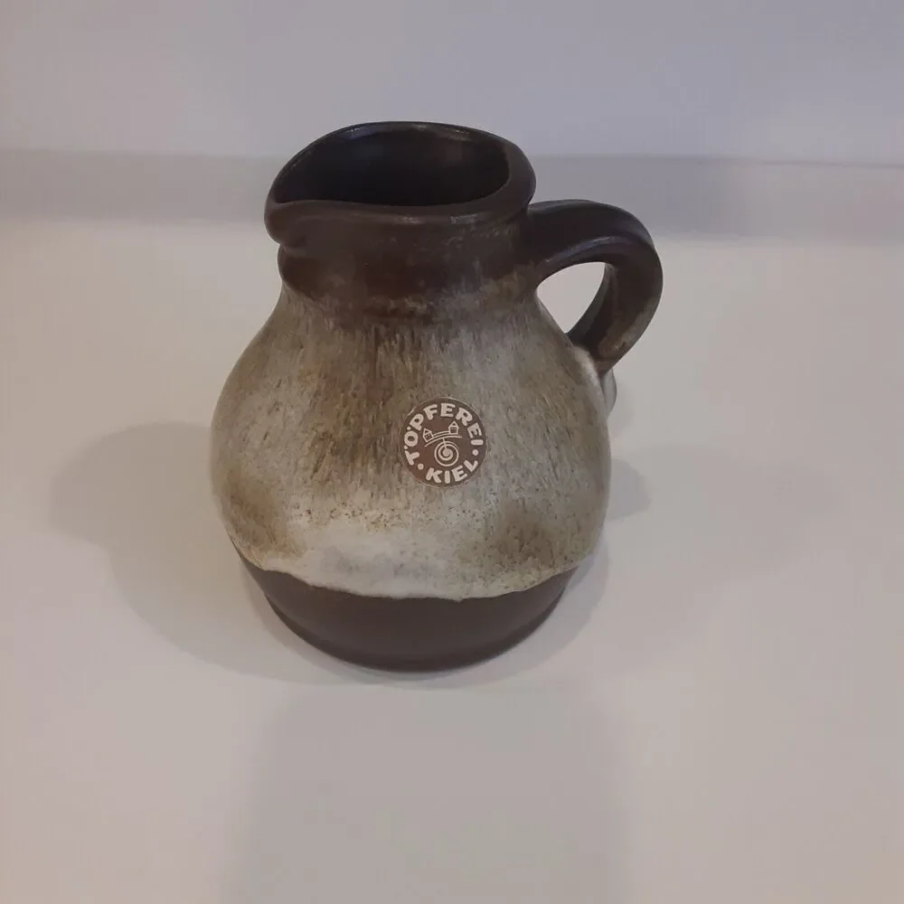 Topferei Kiel German Pottery Pitcher Earth Tones 5